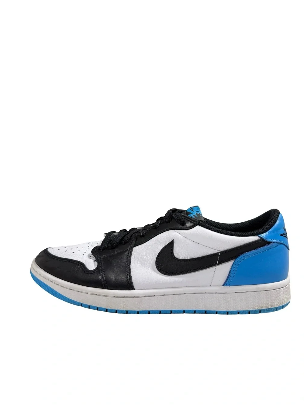 Nike Air Jordan 1 Low University Blue Black White Leather Men’s 10.5 CZ0790-104